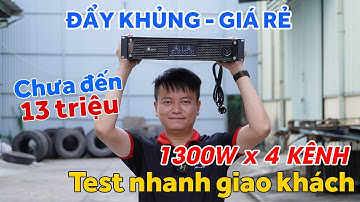 Cục Đẩy KHỦNG Nhất Hiện Tại Chuyên Sự Kiện 4 kênh Actpro QD4.13, 1300W Giá Chưa tới 13tr