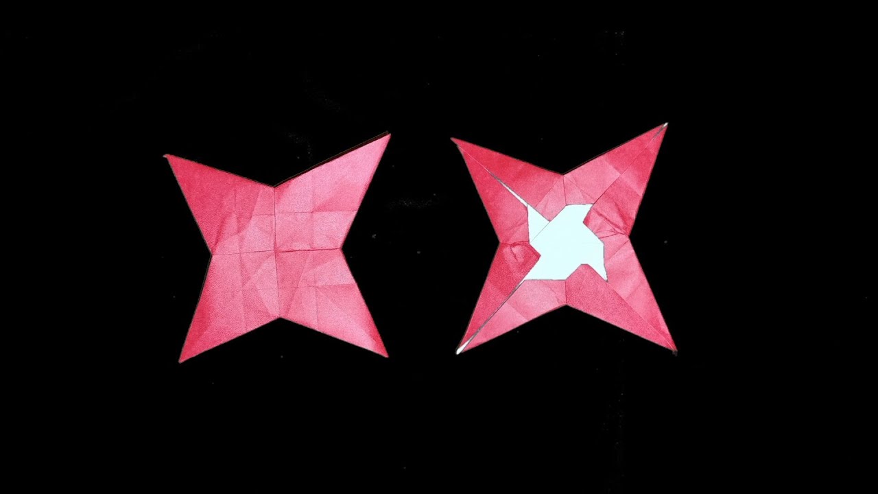 折り紙 一枚で作る簡単な星 Origami easy star instructions(1 sheet) best origami ...