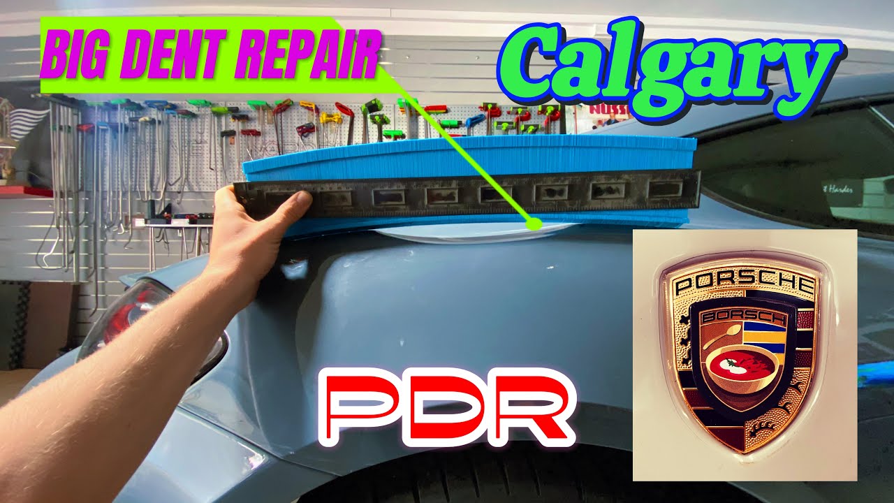 Paintless dent repair !!! pdr | Как удалить вмятину на самом жестком ...