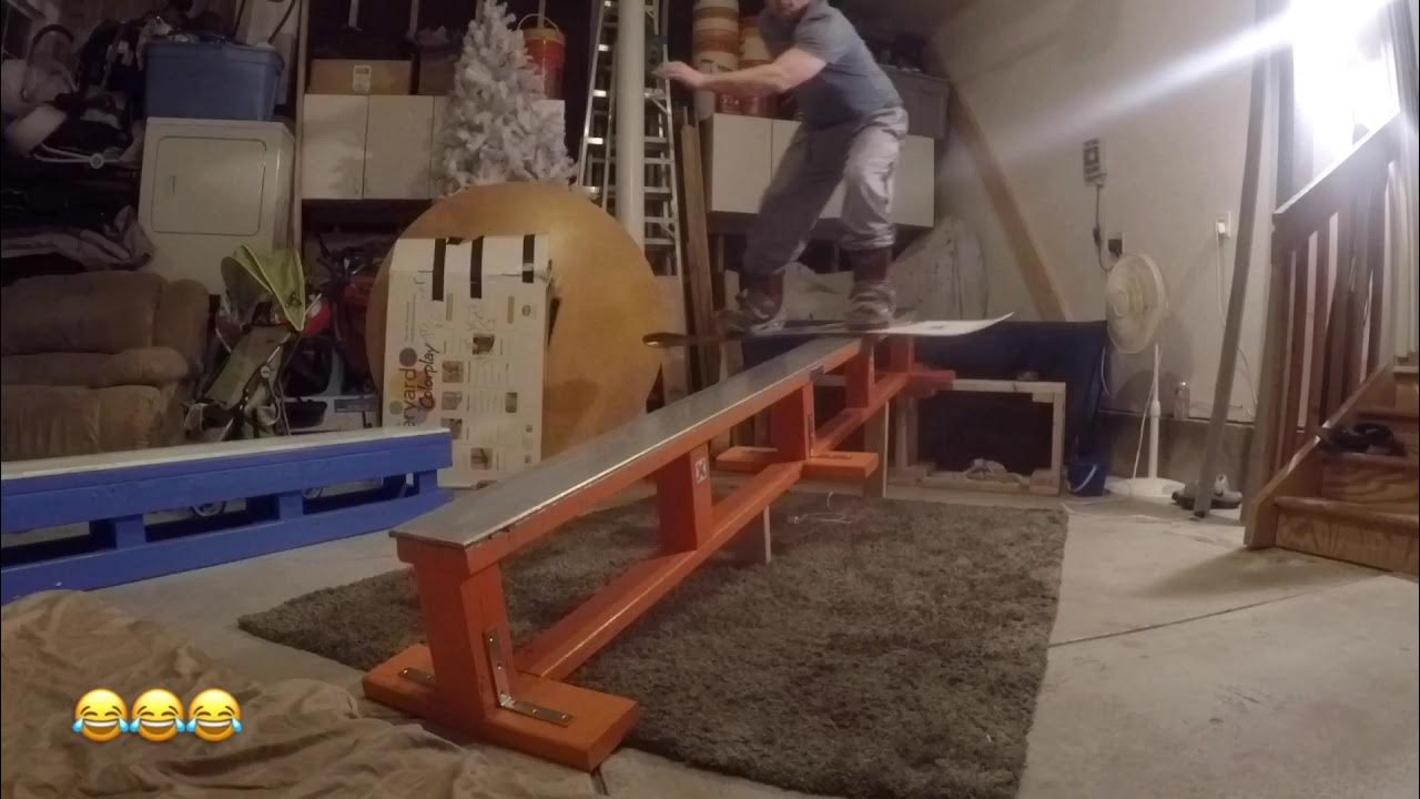 Snowboard Jib Training in my Garage ! 🤙🏻 YouTube