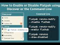 How to Enable or Disable Flatpak Repositories Using Discover or the Command Line