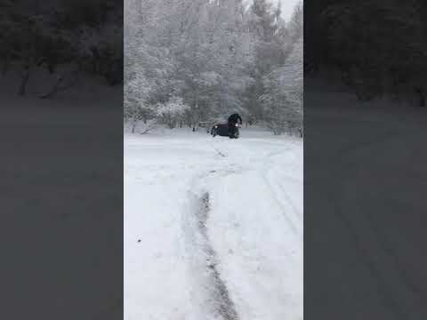 Мотоцикл Урал зимой