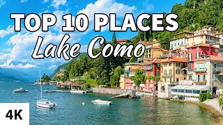 Top 10 Places to Visit on Lake Como / Italy (4K)