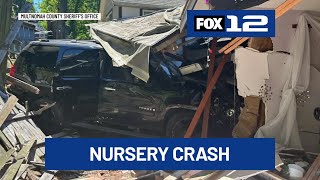 ‘It’s insane’: SUV crashes into Portland metro area home, landing in baby nursery