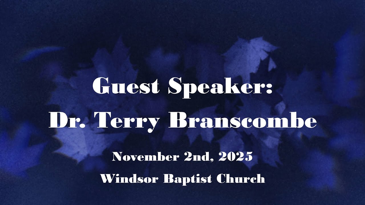 Guest Speaker: Dr. Branscombe