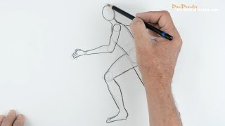 Drawing People: Part 2 - Revealed How to Draw a Running Figure Simply for Beginners screenshot 3