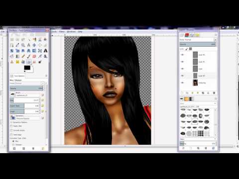 How do edit IMVU Avatar pictures in gimp (retake)