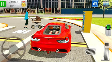 Red Fast Car Drive - Driving In Multi Level Parking 7 #6 - Android Gameplay