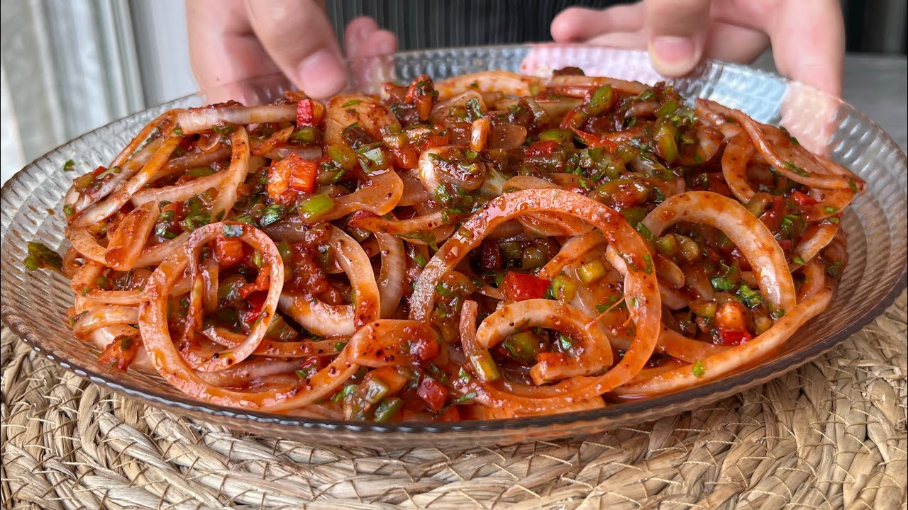 ☘️1 MİLYON İZLENEN O SOĞAN SALATASI TARİFİM🥳