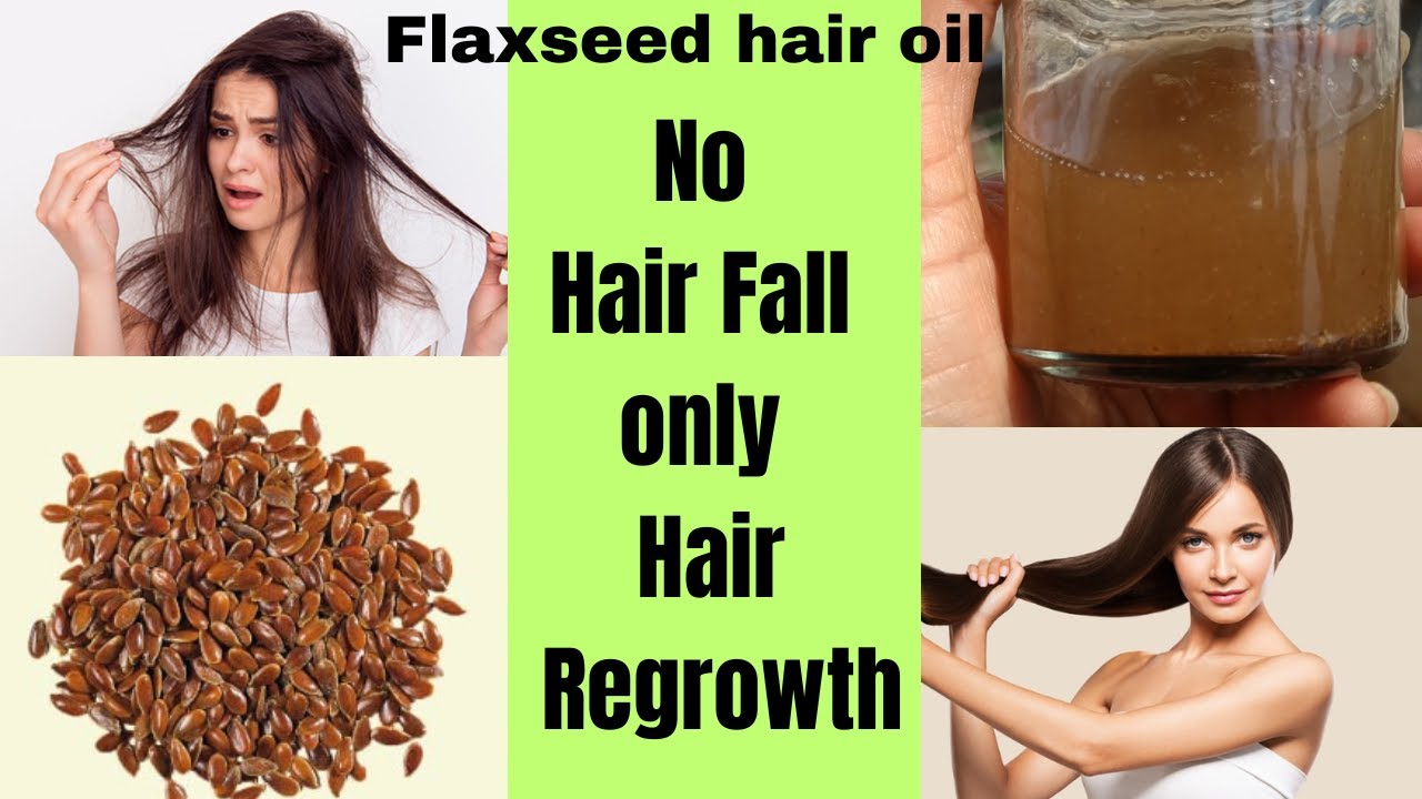 DIY Flax seed hair oil Extreme hair regrowth Stop Hair Fall and breakage naturally YouTube