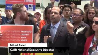 Video: CAIR Director Nihad Awad Speaks at #NoMuslimBanEver Rally Outside the U.S. Supreme Court
