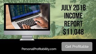 July 2018 Income Report - $11,048 Online Income