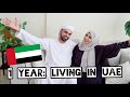 1 YEAR UPDATE: living in United Arab Emirates - UAE Middle East - British Muslim Expats + Food Haul
