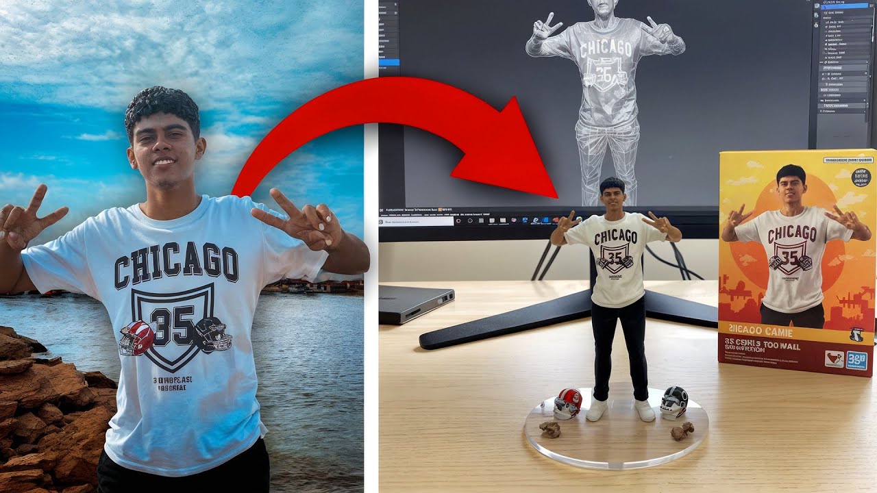 ✅ CÓMO CREAR IMÁGENES de FIGURAS 3D con TUS FOTOS (muy fácil)