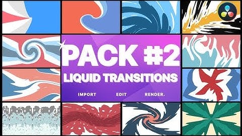 Liquid Transitions Pack 02 DaVinci Resolve Template