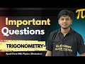 Important Questions Trigonometry Best Questions for checking your Knowledge