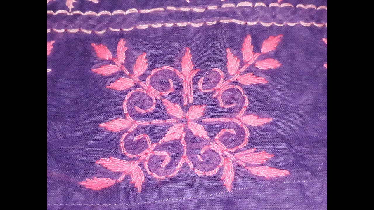 Beautiful dress design Hand embroidery tutorial YouTube