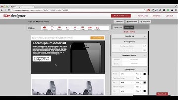 EDMdesigner - Hide on Mobile Demo