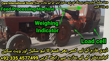 Dairy Farm Feed Processing Machine with Weighing Machine Load Cell, Installation, Calibration | TMR