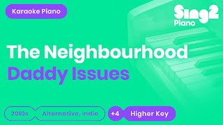 The Neighbourhood - Daddy Issues (Higher Key) Piano Karaoke Resimi