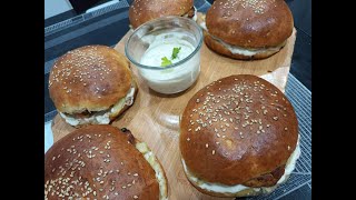 خبز البورڨر وصفة سهلة و ناجحة / hamburger ??