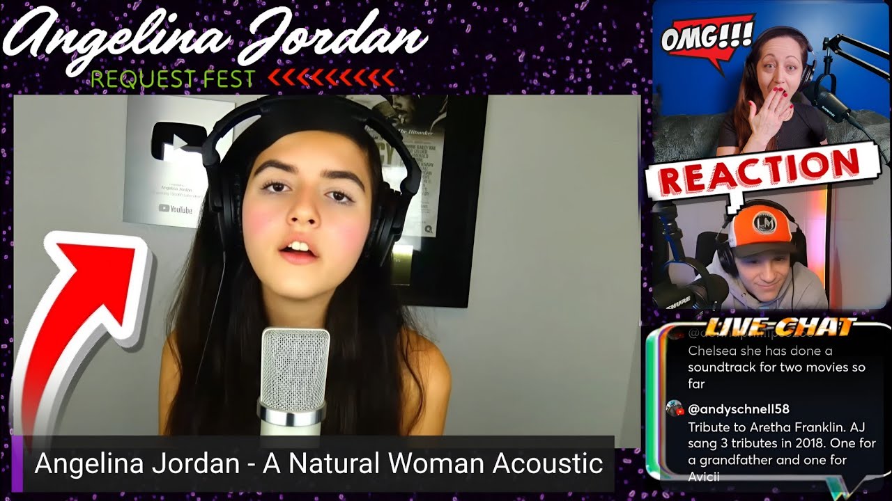 Angelina Jordan - A Natural Woman Acoustic (Aretha Franklin Tribute) REACTION