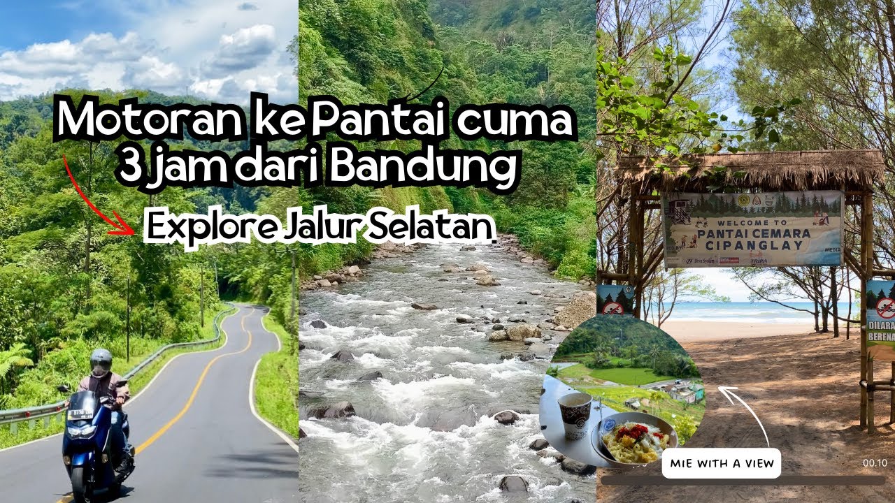 MOTORAN KE PANTAI CUMA 3 JAM DARI BANDUNG || PANTAI CEMARA CIDAUN CIANJUR ||
