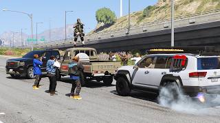 رجال الوادي تحاصر راعي الشاص لكنه يرد بحركة جنونية ، الجبل والوادي الجزء 2 || قراند 5 - GTAV