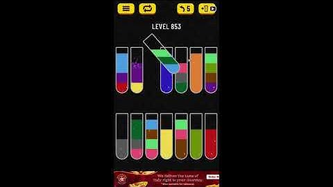 Water Sort Puzzle Level 853