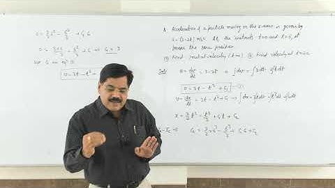 12.  Rectilinear Motion with Variable Acceleration