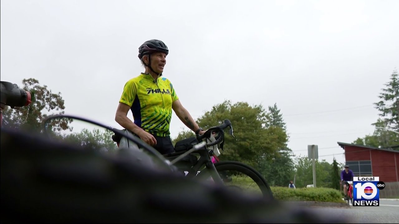 Cyclist defies stage 4 cancer - YouTube
