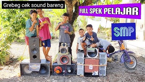 Grebeg cek sound bareng bocah SMP audio miniatur sound system