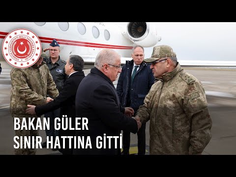 Millî Savunma Bakanı Yaşar Güler, Beraberinde TSK Komuta Kademesi ile Sınır Hattına Gitti