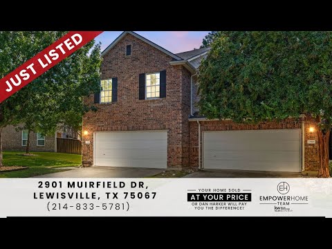 2901 Muirfield Dr, Lewisville, TX home video tour