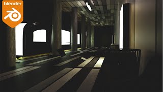 Modeling a realistic metro station  in blender !! (PART 2 tutorial)