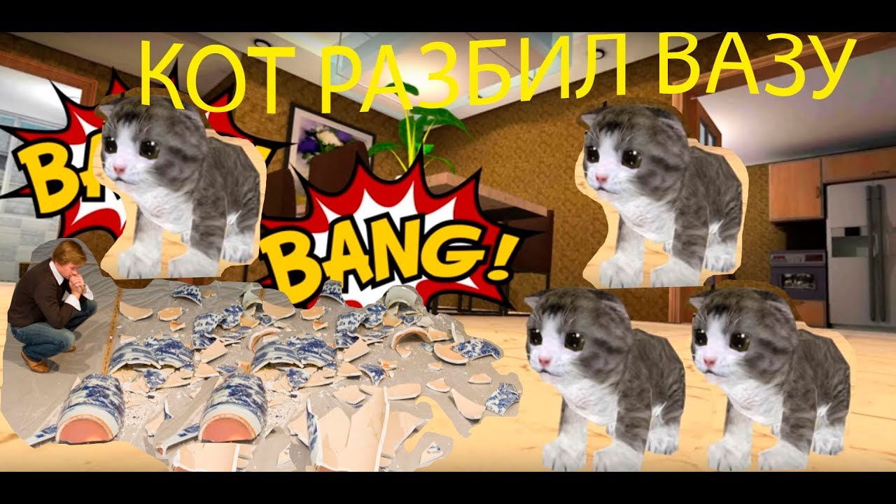 Кот в вазе