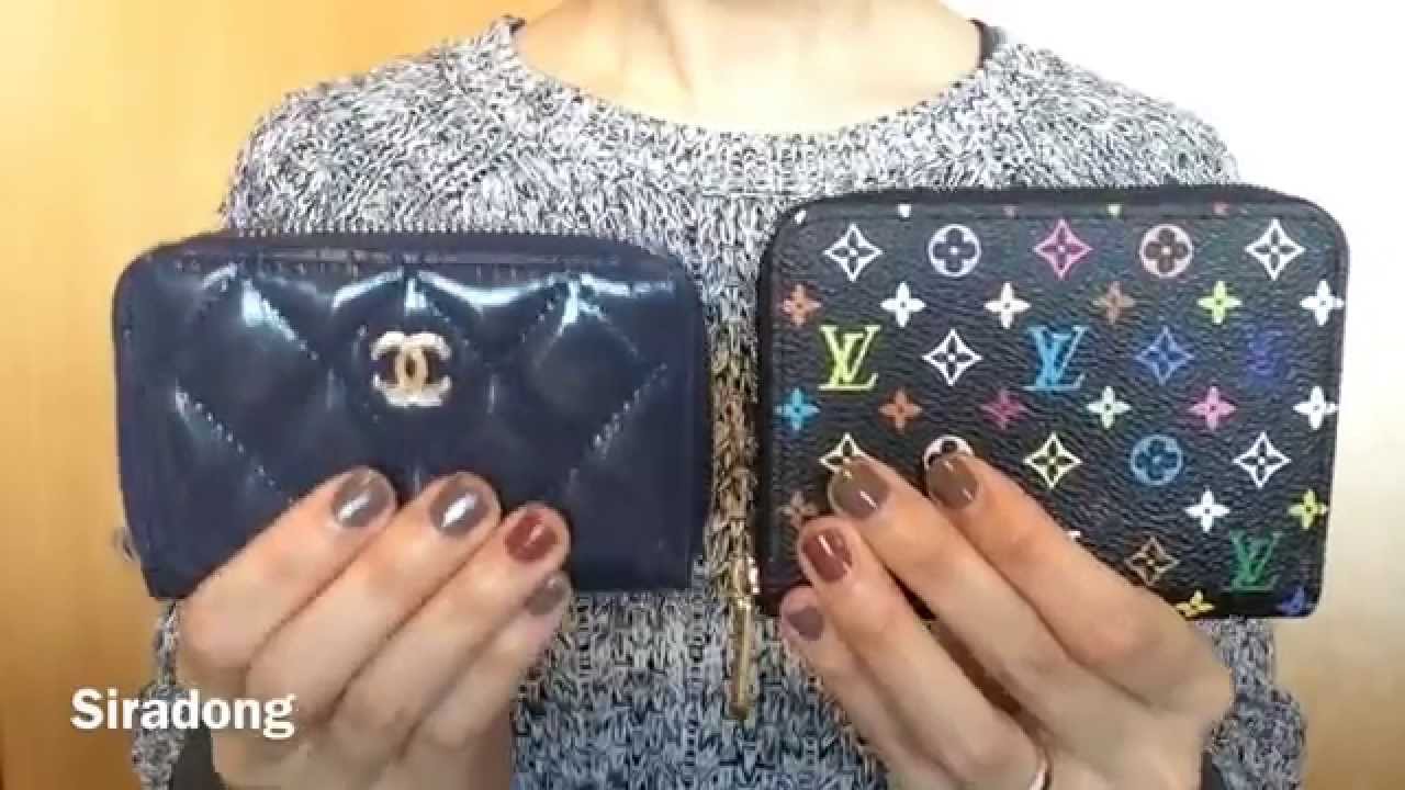 Comparison LV zippy coin purse & Chanel small zippy wallet - YouTube