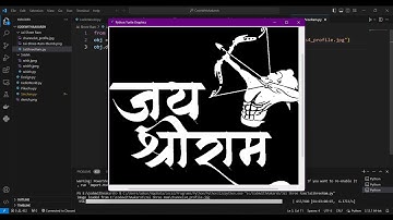 Draw Jai Shree Ram Using Python By  @aakarshcodes