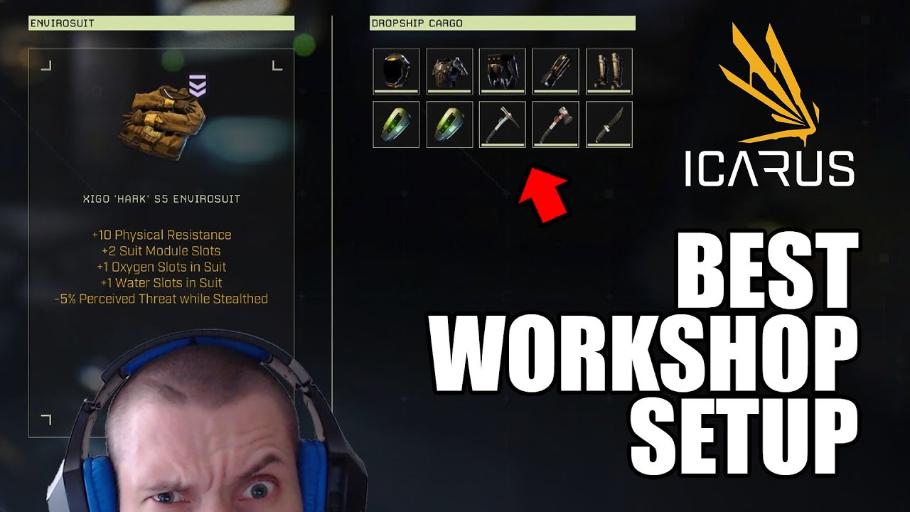 Icarus How Repair Workshop Pickaxe, Axe, Knife & All Item New Update 