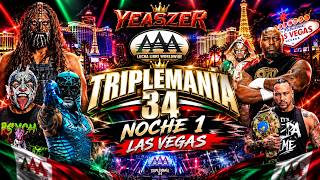 TRIPLEMANÍA 34 ARRANCÓ CON TODO! 🔥 NOCHE 1| REY MYSTERIO VS OMOS | WWE 2K25