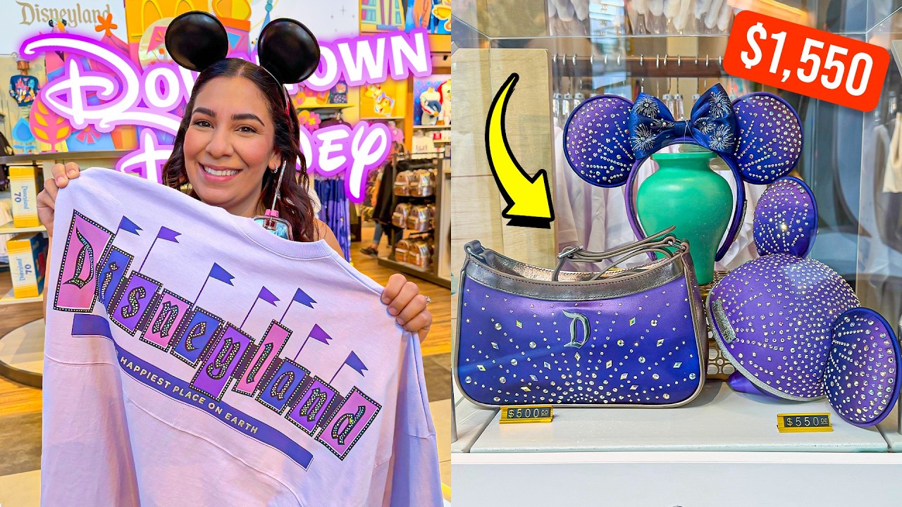 😱 NEW Disneyland 70th Anniversary Merchandise At Downtown Disney