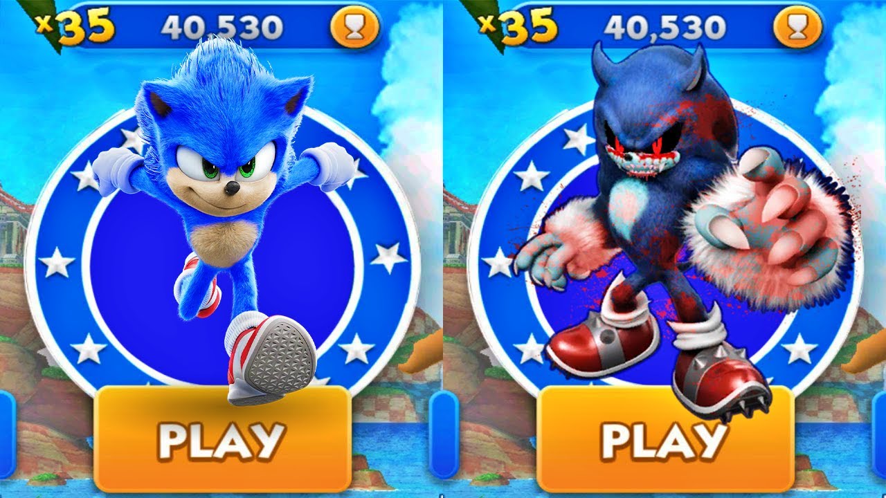 Sonic Dash - Werehog EXE vs Movie Sonic Fully Upgraded vs All Bosses ...