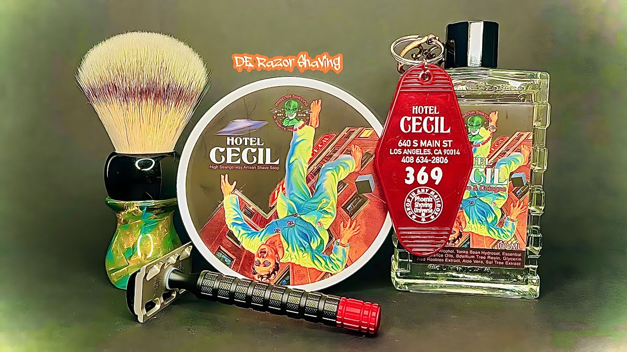 Phoenix Shaving Hotel CecilRazor Emporium BrushKarve Overlander