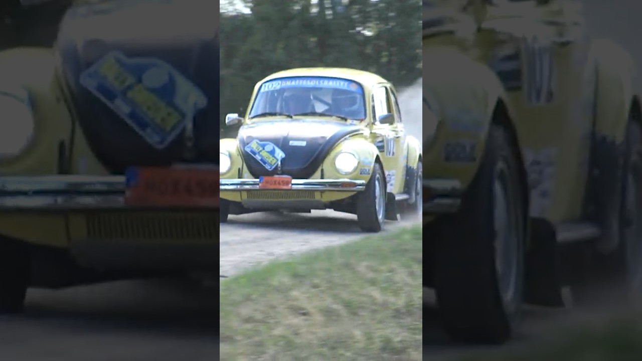 Classic Volkswagen Beetle Rally Car in Action! 🚗💨 