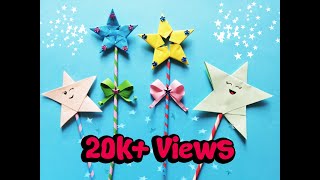 #Shorts Easy Paper Magic Wand - DIY Paper Magic Wand - Paper Craft Hacks - Origami Magic Star