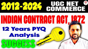 Indian Contract Act 1872 | Past 12 Years PYQ Discussion | UGC NET Commerce Exam