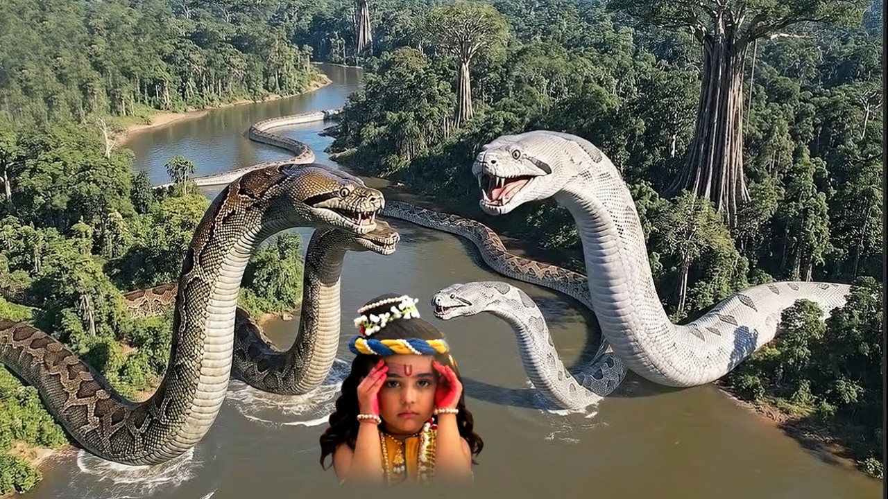 कंस मामा तूने दोबारा मुझे मारने के लिए कालकूट विष से भरे सांप भेज दिए | Kanha Baal Leela |