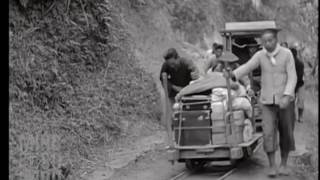 1930年台灣日本時代角板山輕便軌道台車影像トロッコ