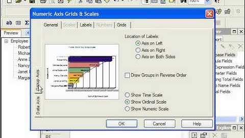 Crystal Reports Tutorial Formatting a Chart Grid-10 Data Business Objects Training Lesson 12.9