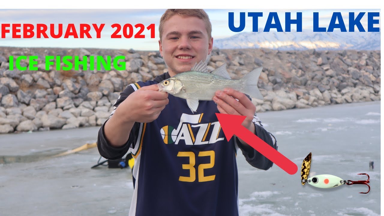 ❄Ice fishing Utah Lake February 2021!!!(Sketchy Ice!! )🎣